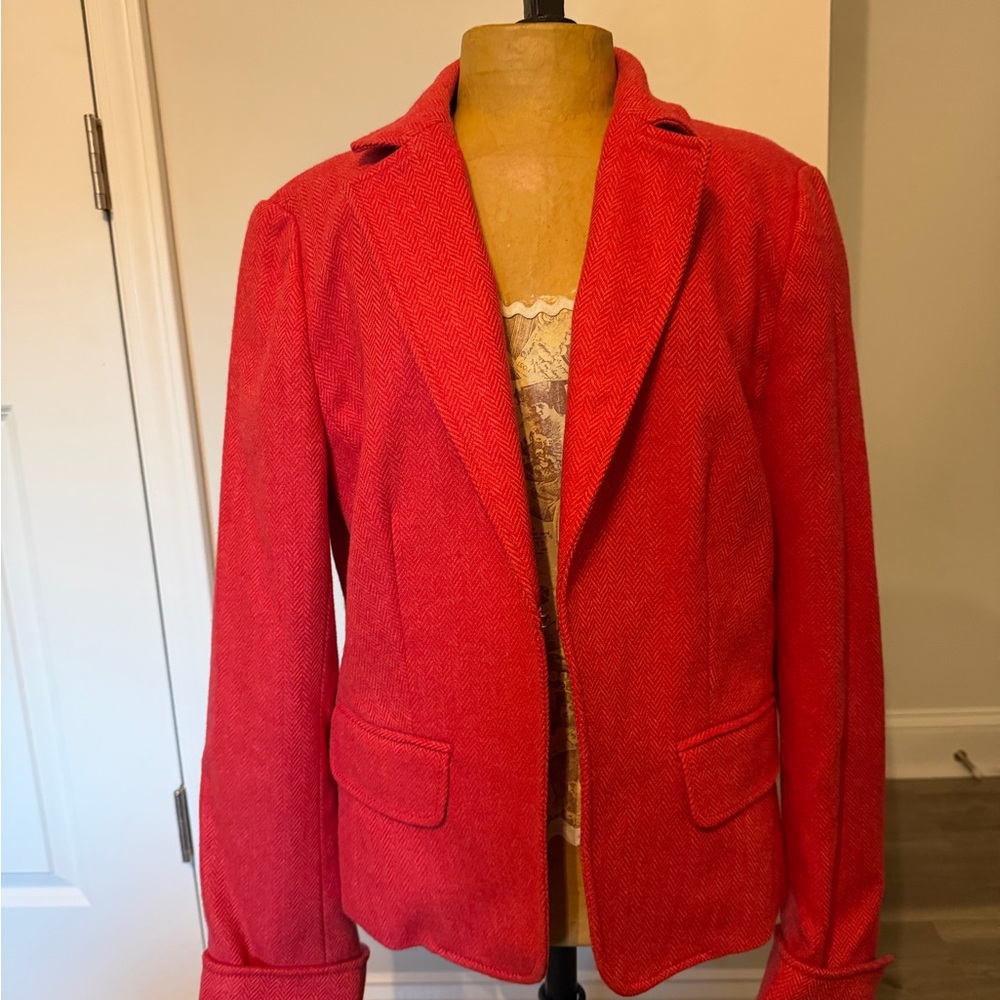 J. Crew Vibrant Red Women's Blazer